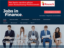 Tablet Screenshot of jobsinfinance.nl